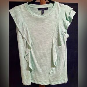 NWT White House Black Market ruffle top XS